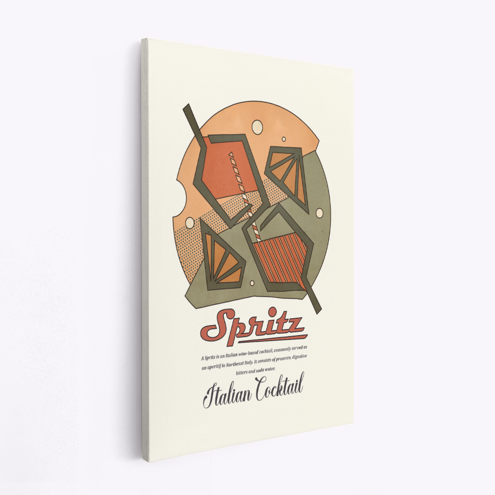 Canvastavla Geometrical spritz print - Tavla