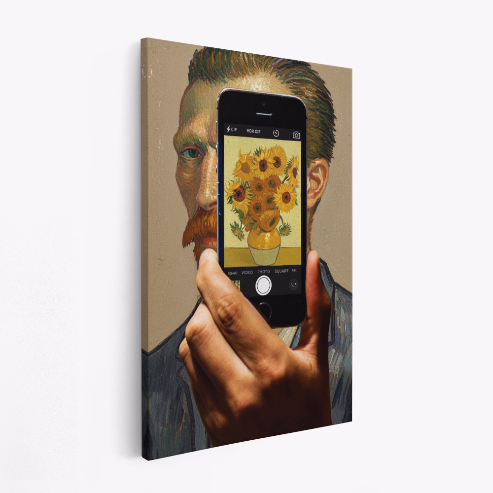 Canvastavla Sunflowers Selfie - Tavla