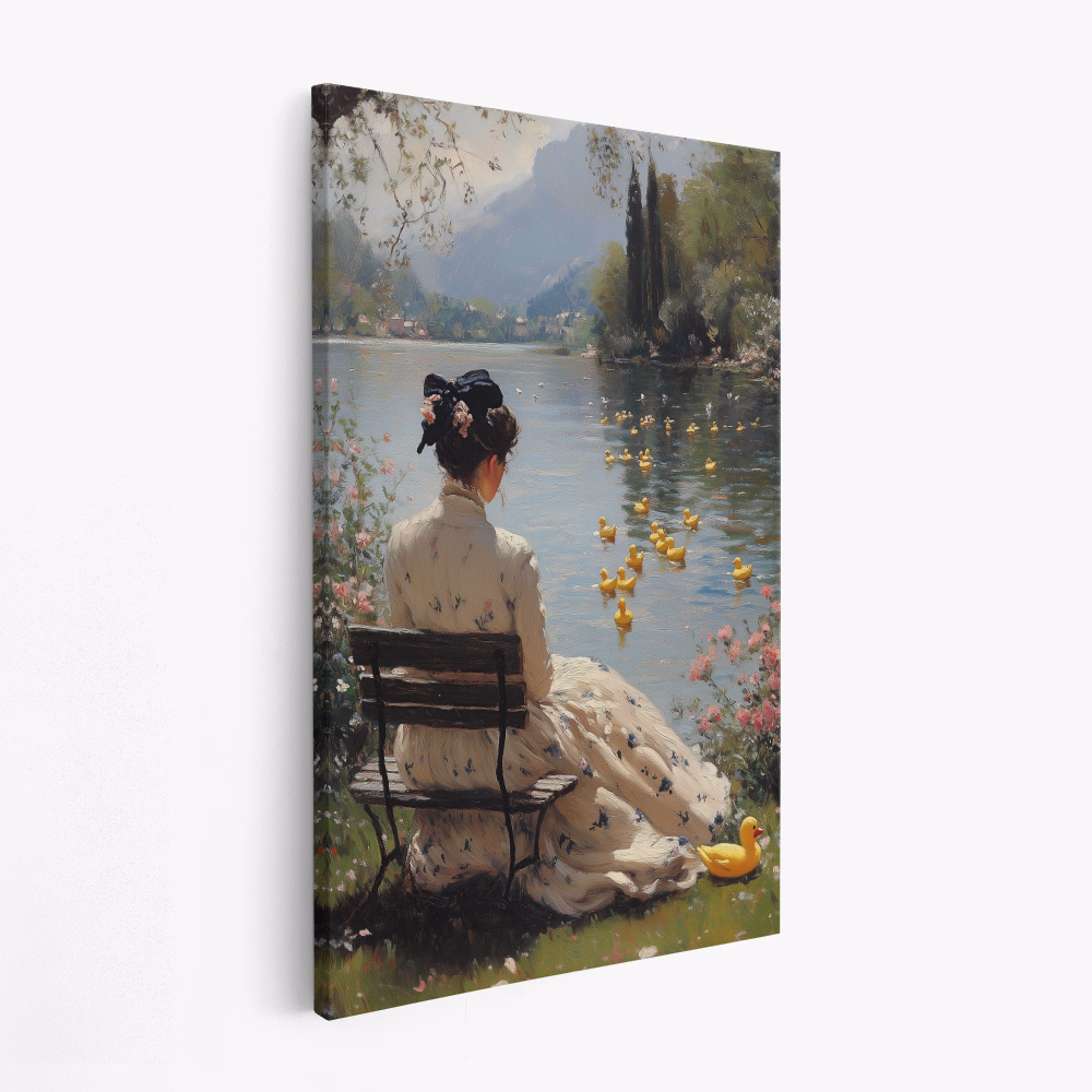 Canvastavla Tranquil Waterside - Tavla