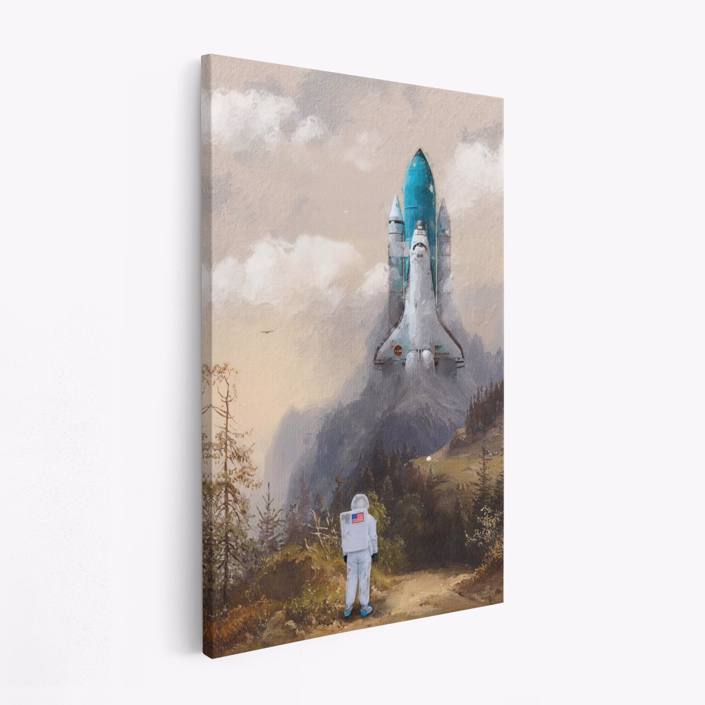 Canvastavla Missed the Shuttle - Tavla