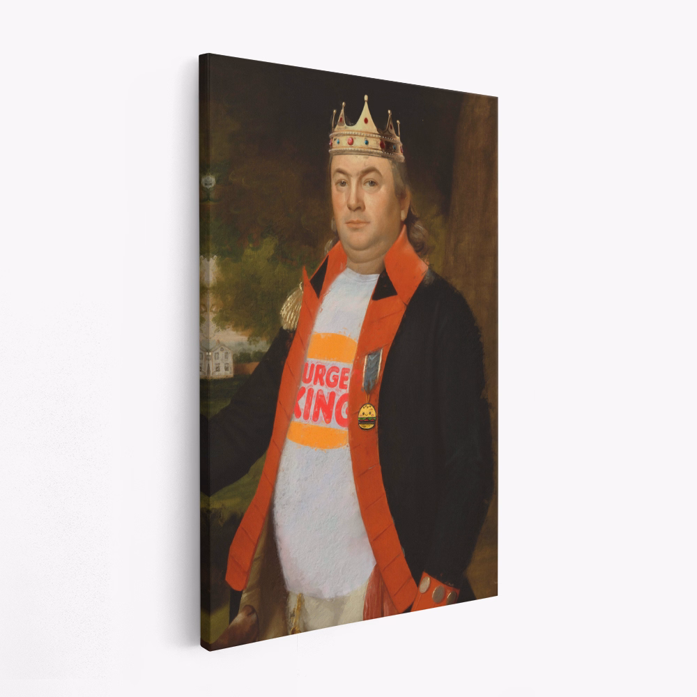 Canvastavla Fast Food King - Tavla