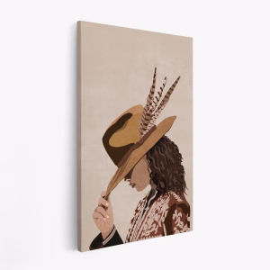 Canvastavla Feathered Elegance - Tavla