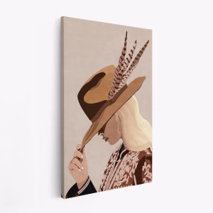 Canvastavla Feathered Elegance - Tavla