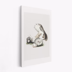 Canvastavla Vintage Agaricus Augustus Mushroom 50x70 - Tavla