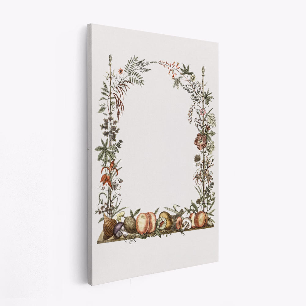 Canvastavla Hand Drawn Botanical Frame - Tavla